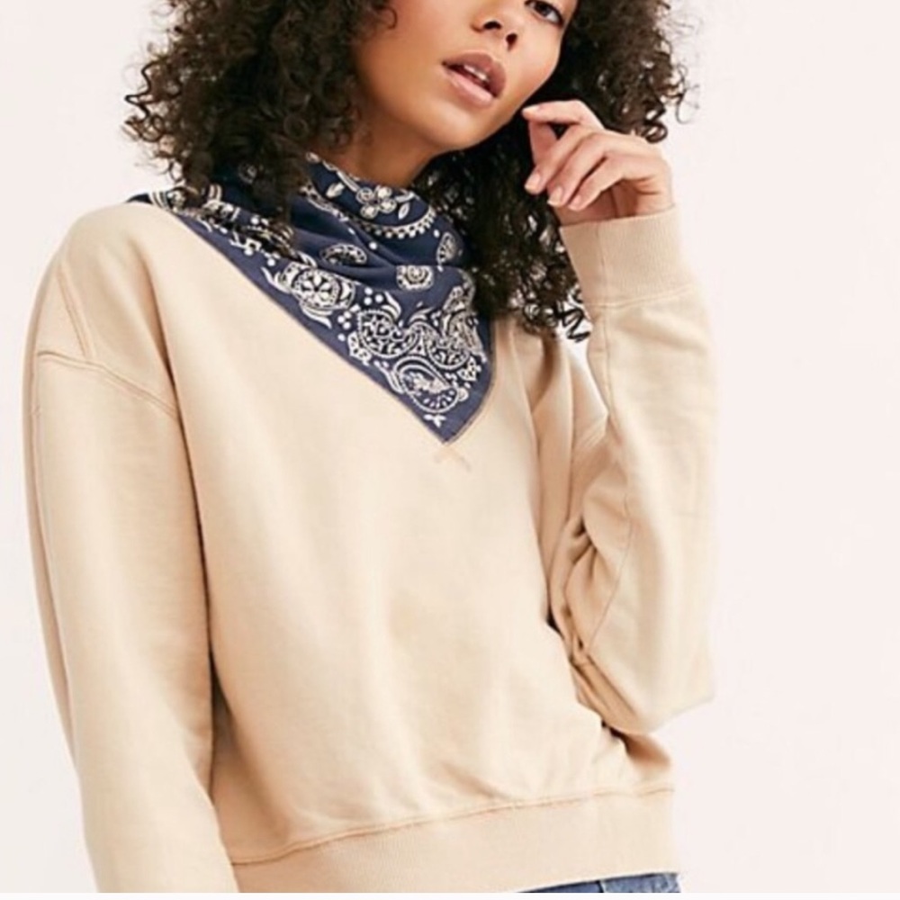 Free People James bandana sweater